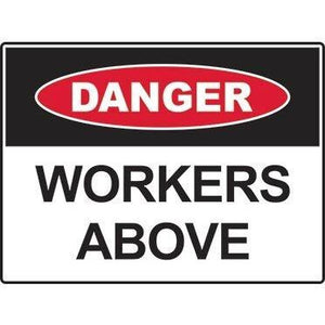 Danger sign: Workers Above(300x225/450x300/600x450)