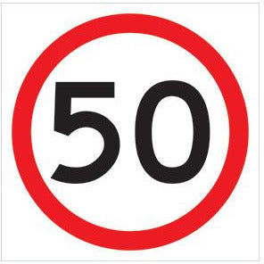 Speed Limit Sign 40 50 60 Km h 600 X 600mm Teaco Industrial Safety Supplies