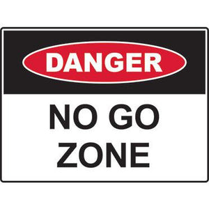 Danger sign: No Go Zone(300x225/450x300/600x450)