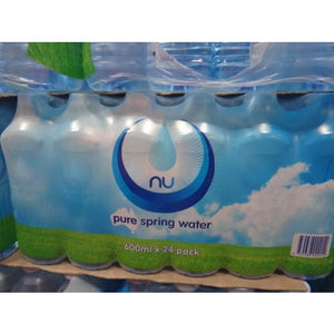 Nu Pure Spring Water 600ml (24pcs per case/14.4kg per case)