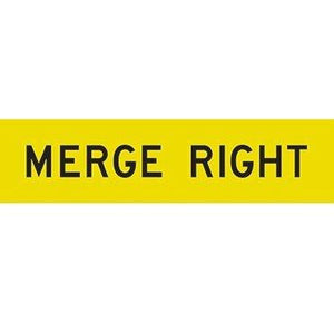 Merge Right/Left Sign 1200 x 300mm
