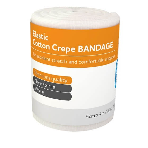 AeroCrepe Elastic Cotton Crepe Bandage 5cm x 4m