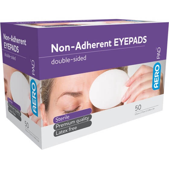 AeroPad Non-Adherent Eyepads x50 5.5cm x 7.7cm