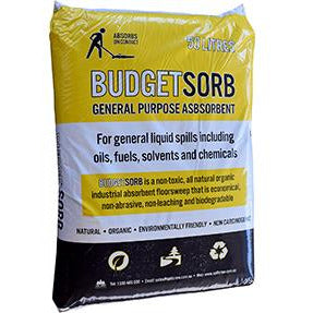 BudgetSorb All-Liquid Absorbent Floorsweep (50L) – Teaco Industrial ...