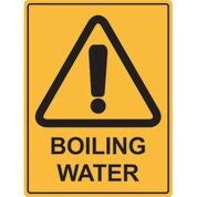 Boiling Water Sign (600x450mm)