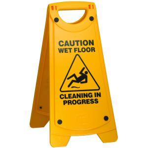 CAUTION Wet Floor Folding Sign (15 lbs)