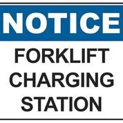 Forklift Charging Station Sign (600x450mm)