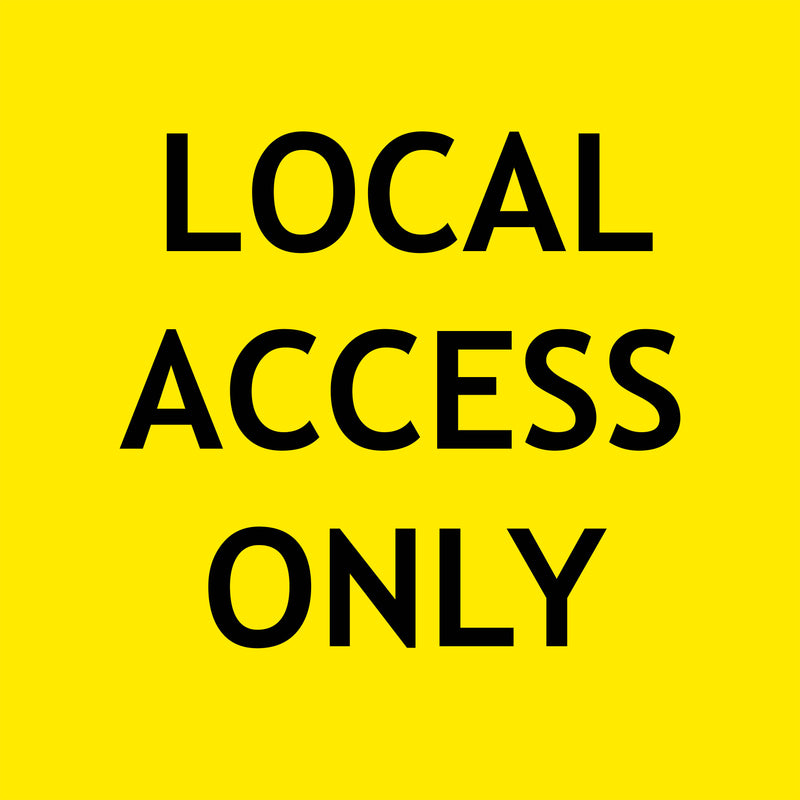 Access Control Only Sign Local Access Only Sign 600 X 600MM – Teaco Industrial & Safety Supplies