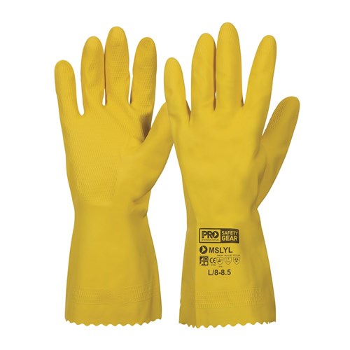 PRO CHOICE Rubber Gloves Yellow M/L/XL