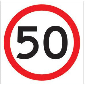 Speed Limit Sign 40/50/60 Km/h  600 X 600mm
