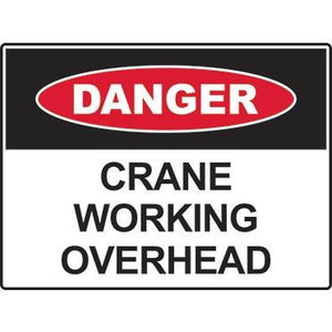 Danger sign: Crane Working Overhead(300x225/450x300/600x450)