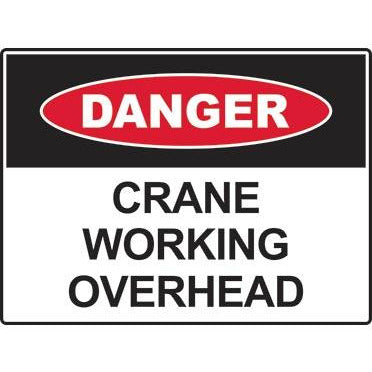 Danger sign: Crane Working Overhead(300x225/450x300/600x450)