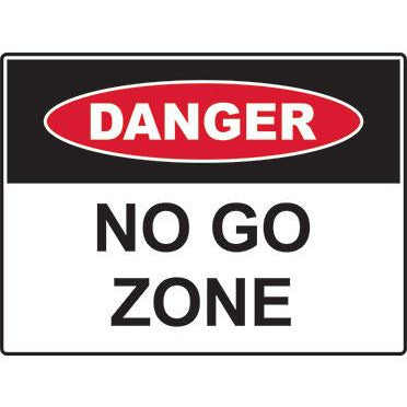 Danger sign: No Go Zone(300x225/450x300/600x450)