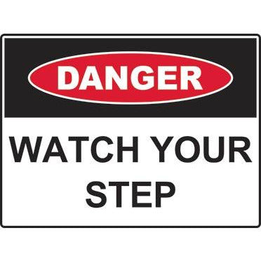 Danger sign: Watch Your Step(300x225/450x300/600x450)