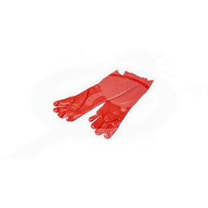 PVC Gloves Red 45cm