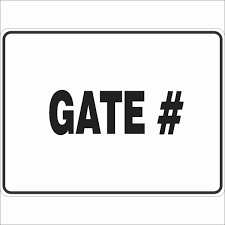 Gate Number Sign 600 X 450mm