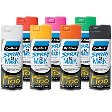 Spray & Mark Marking Out Paint - Assorted Colors (Individual/12 spray paints)