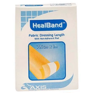 HealBand Fabric Dressing Length Bandaid 7.5cm x 1m