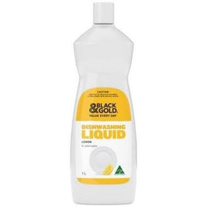 Black & Gold Dishwashing Liquid Lemon 1L/5L/25L