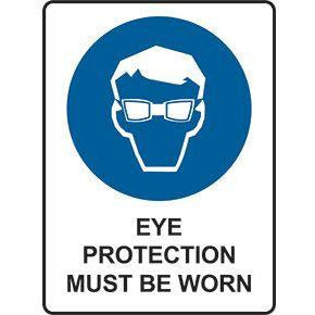 Eye Protection Must Be Worn Sign (600x450mm)