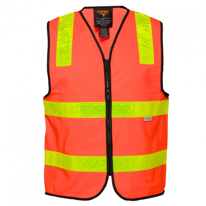 Prime Mover Safety Vests Orange Taped