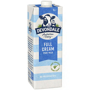 Devondale Full Cream Milk 100% Pure No Preservatives 1 Litre