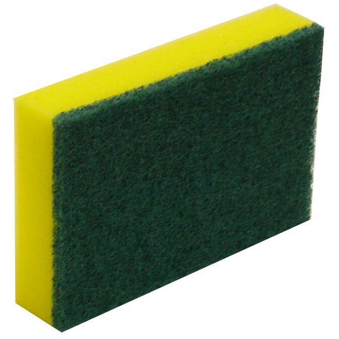 Commercial Green and Gold Sponge Scourer (10 Per Pack)