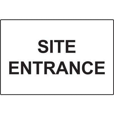 Site Entrance Sign 600 X 450mm